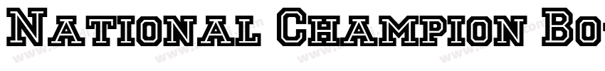 National Champion Bo字体转换
